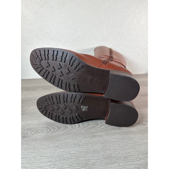 Coach Essex Women Brown Leather TALL Knee High HARNESS Fashion RIDING Boots 6.5B - Picture 8 of 8